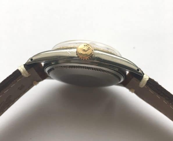 Rolex Datejust 1601 Vintage Steel Gold Vintage Ecru Strap