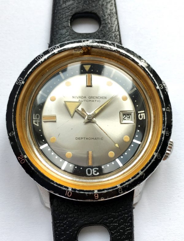 Broad Arrow Nivada Grenchen Depthomatic Diver Watch Vintage | Vintage ...