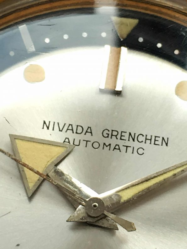 Broad Arrow Nivada Grenchen Depthomatic Taucher Uhr Vintage