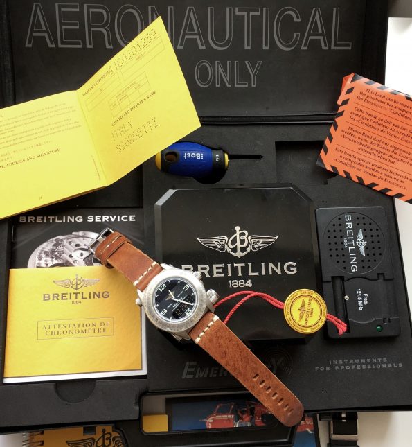 Breitling Emergency Titanium Full Set with Briefcase
