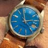 Vintage Rolex Datejust Ref 1601 Blue Dial