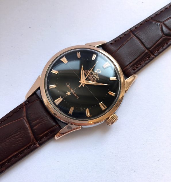 Rose Gold Plated Omega Constellation Automatic Crosshair