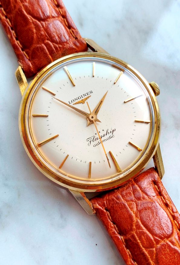 Rare 18k Solid Gold Longines Flagship Ref 2404