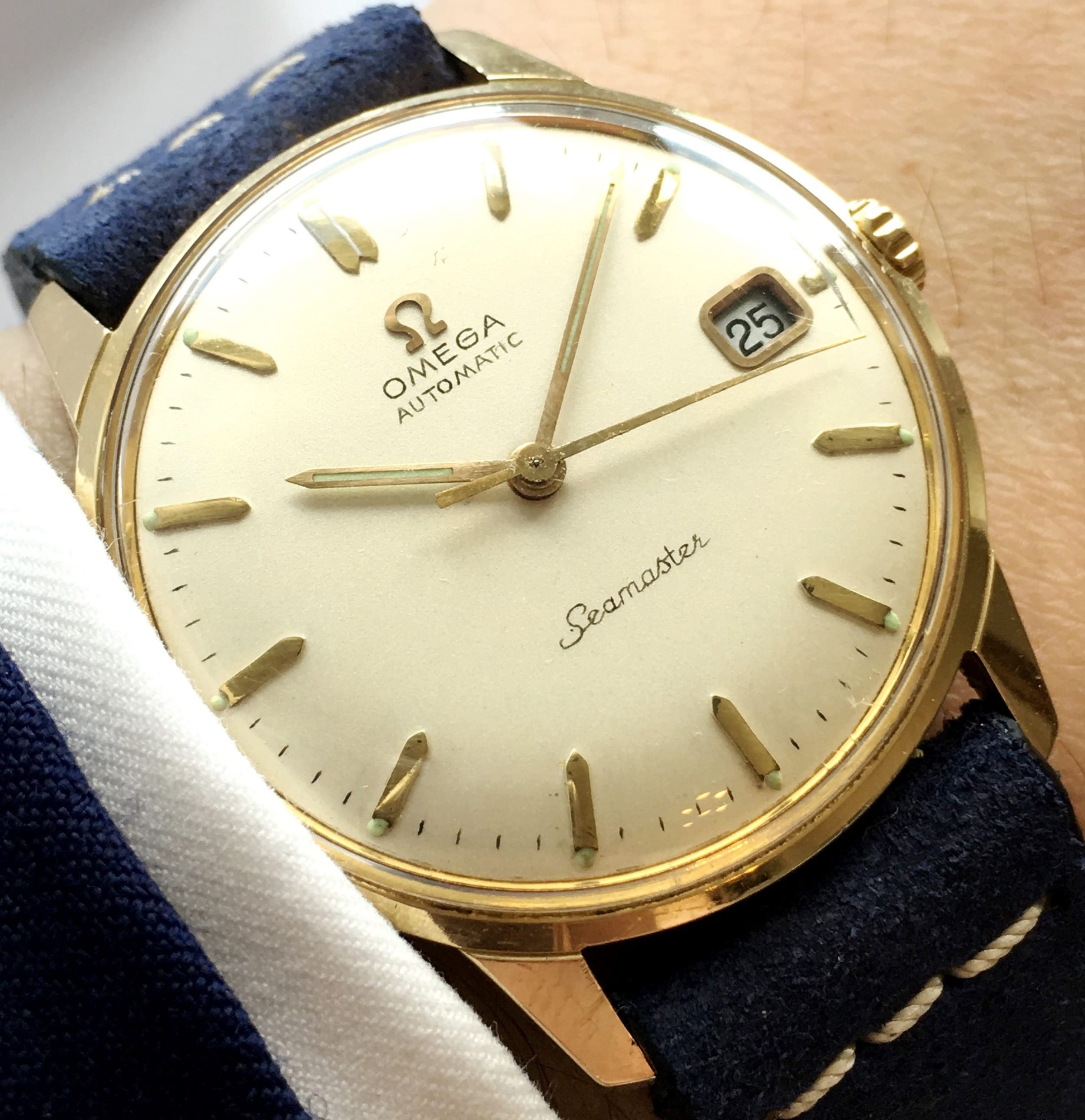 Omega gold watch value