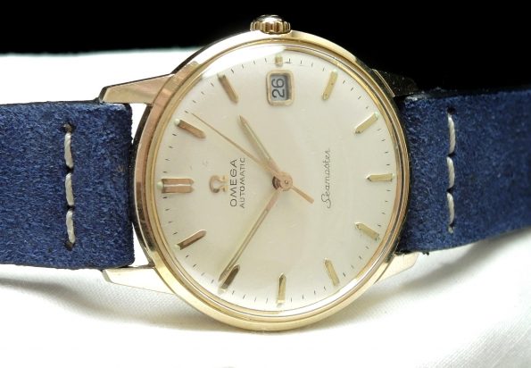 Vintage Solid 18k Gold Omega Seamaster Automatic Date