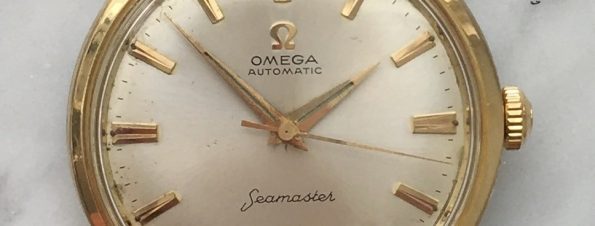 Servicierte Omega Seamaster Automatik vergoldet