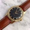 14ct Solid Gold Omega Seamaster Vintage Automatic Automatik 2848 2846 Black Restored Dial