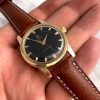 14ct Solid Gold Omega Seamaster Vintage Automatic Automatik 2848 2846 Black Restored Dial