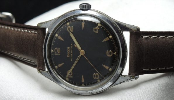 Extremely Rare Doxa Antimagnetique Gilt Dial