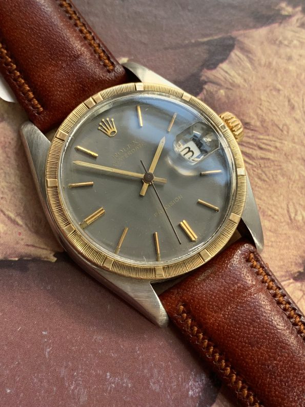 Vintage Rolex Precision Date 6694 Unrefurbished Grey Dial