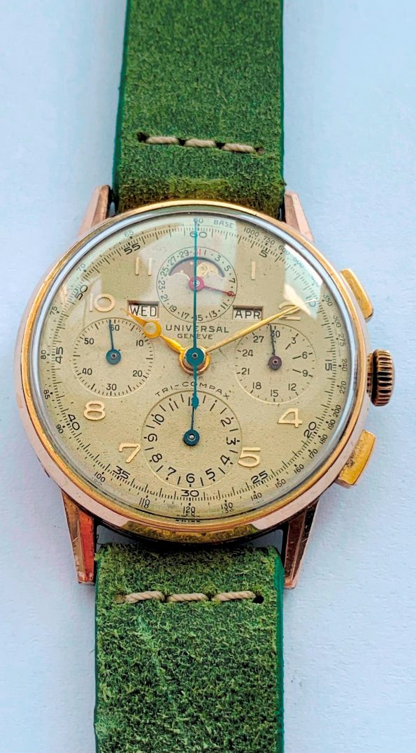 Universal Genève Tri-Compax Vintage Triple Date Moonphase Chronograph
