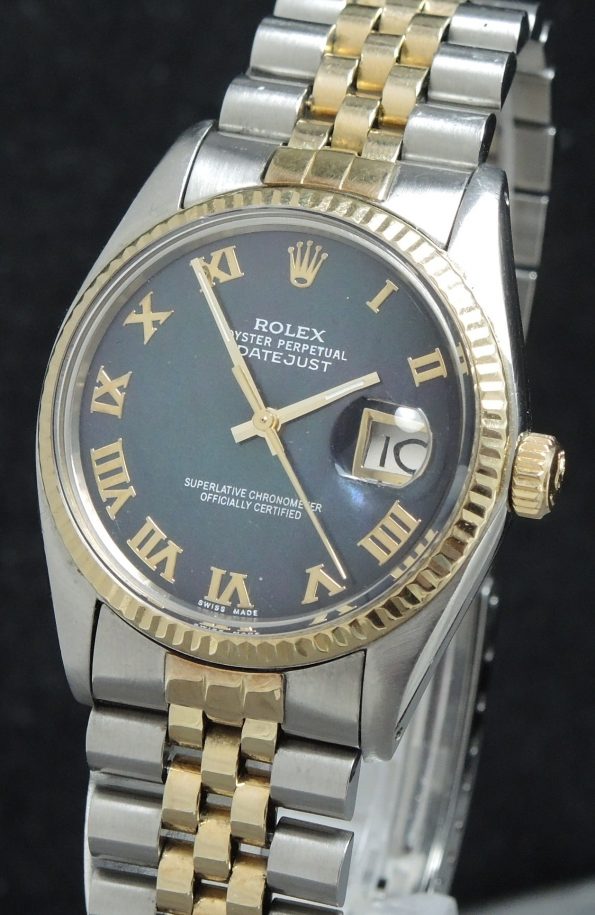 Vintage Rolex Datejust Ref 16000 restauriertes Perlmutt Ziffernblatt