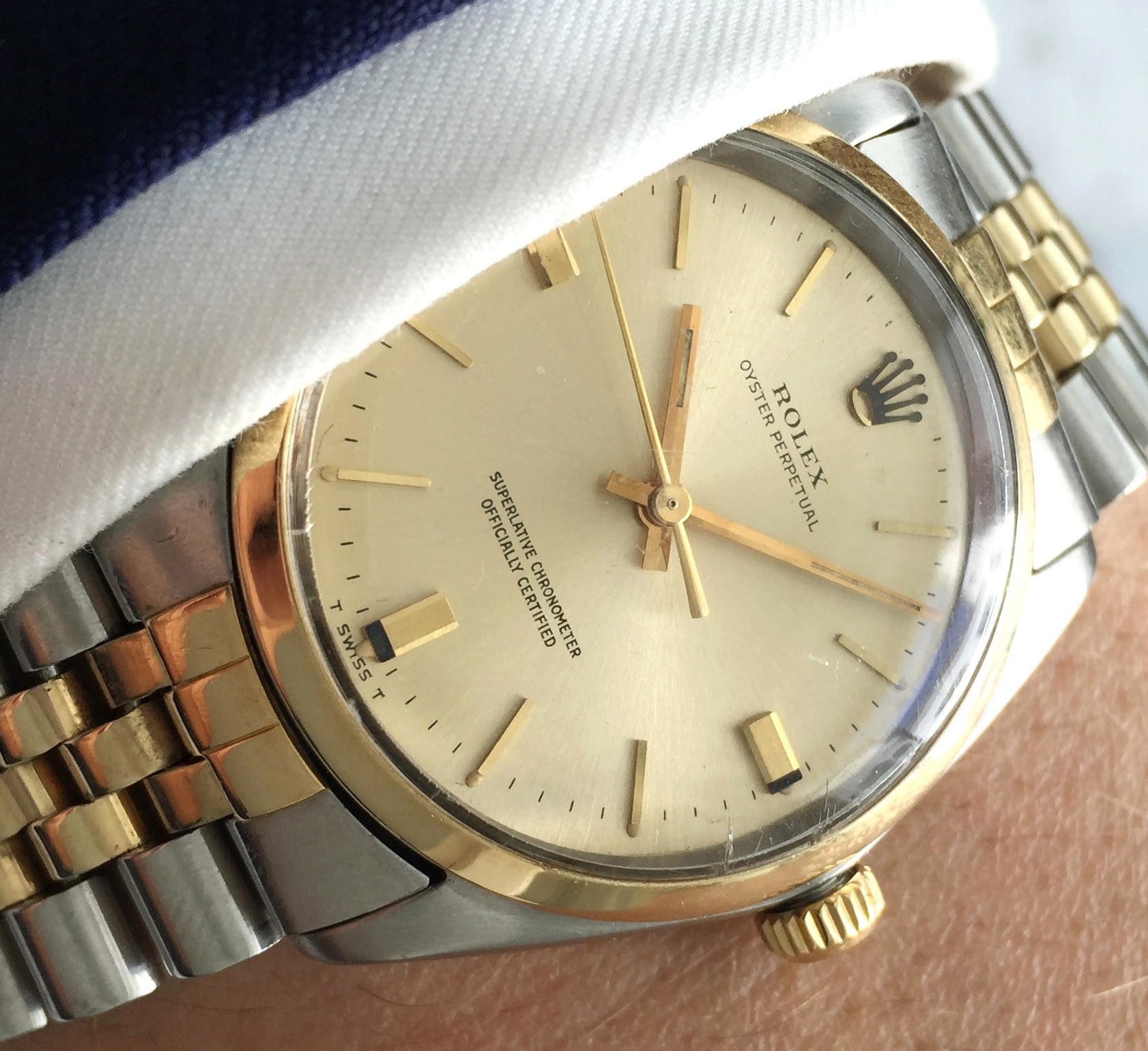 oyster two tone rolex