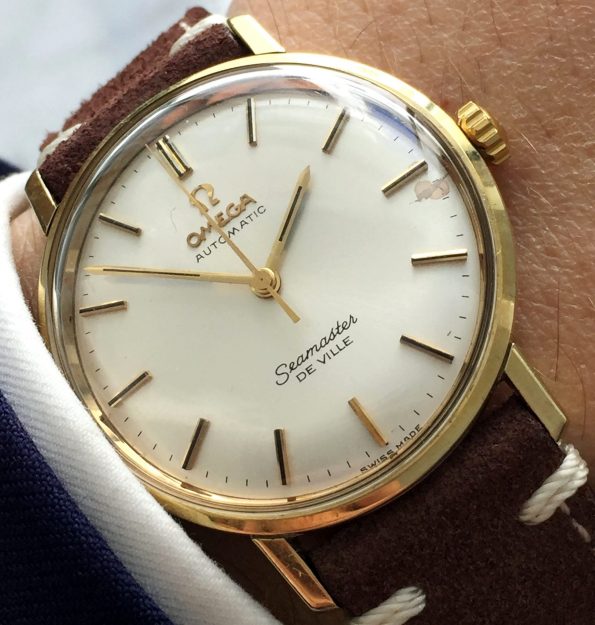 Gold Plated Omega Automatic Seamaster De Ville Date