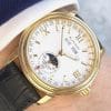 Professionally Serviced Blancpain Leman Calendar Moonphase 18k 38mm 2763 Yellow Gold Triple Date