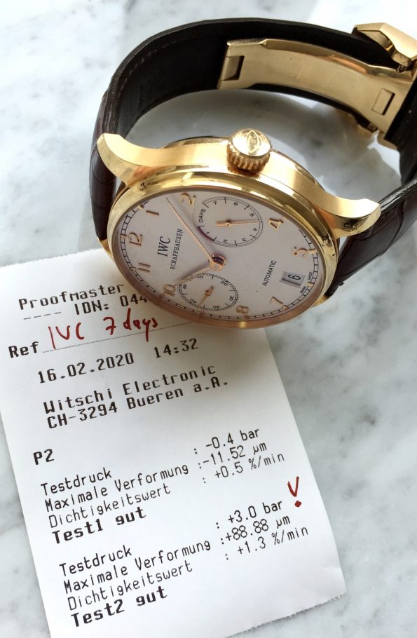 IWC Portugieser 7 Days Automatic Original Papers Solid Gold