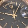 Unrestored Black Dial Rolex Day Date Vintage Automatic Gold Full Set