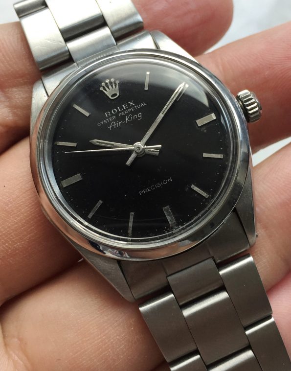 Superrare Vintage Rolex Air King with GILT Black Dial