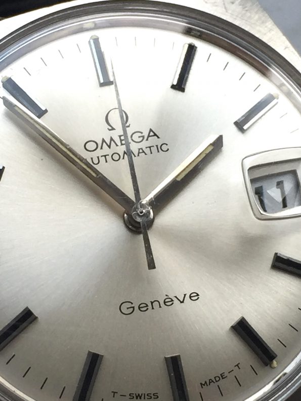 Omega Geneve Automatik Stahl Vintage