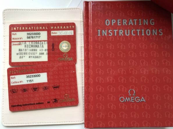 Omega Speedmaster Triple Date Vintage Reduced Automatik Full Set