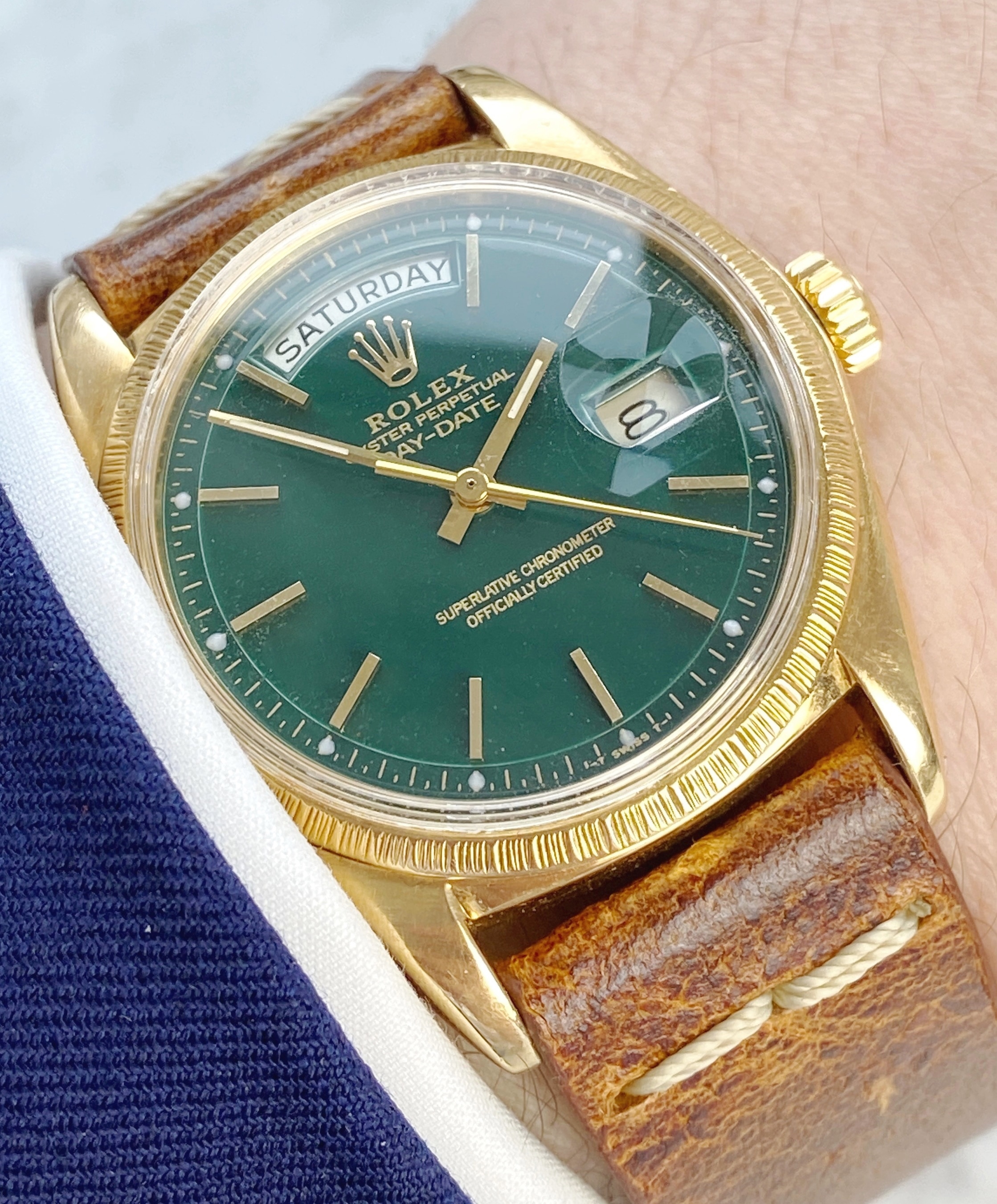 rolex 18ct gold day date