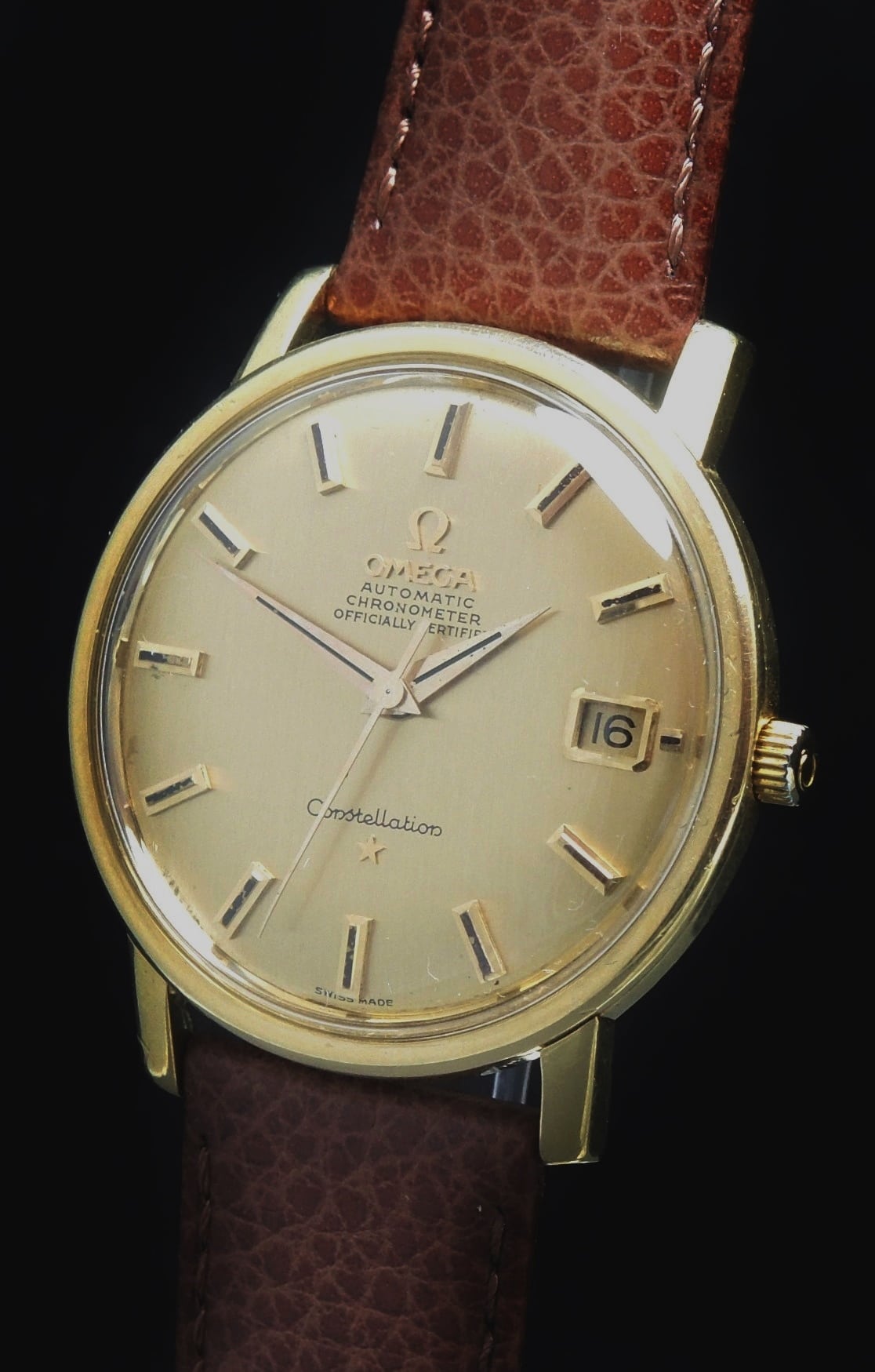 Perfect Omega Constellation Solid Gold Automatic de Lux ...