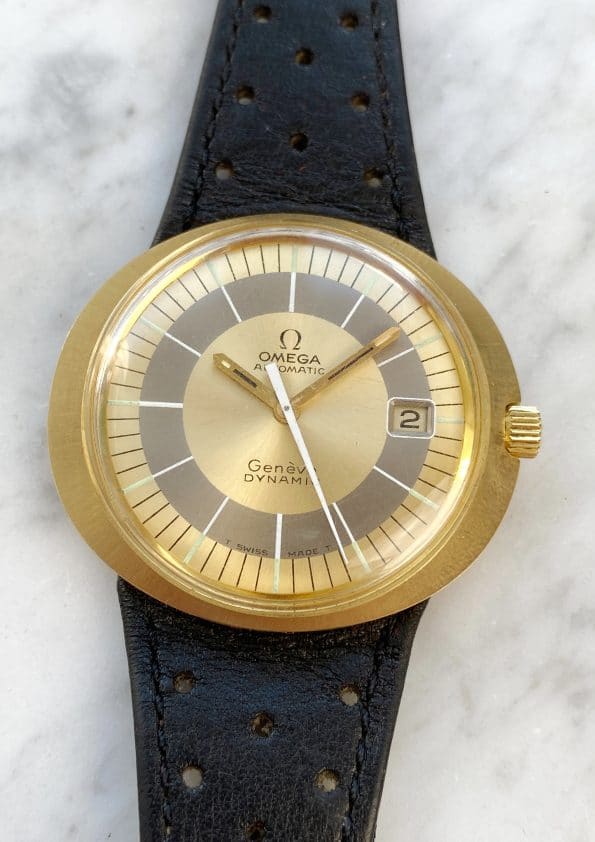 RARE Omega Geneve Dynamic Automatic Solid Gold