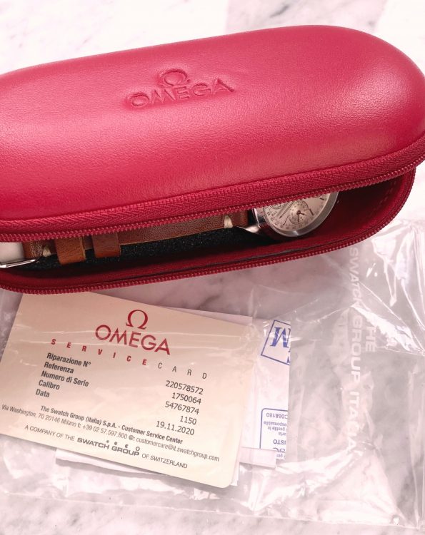 Omega Speedmaster Reduced Automatik Triple Date Vintage White Dial 175.0084 Omega Service