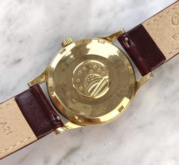 Rare Omega Constellation Pie Pan Automatic 18ct Solid Gold Double Signed Türler Dial