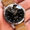 Serviced Tag Heuer Carrera Twin Time Automatic Automatik Steel Black Dial