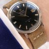 Original PAPERS Vintage Omega Constellation Automatic Chronometer Black Restored Dial 168004