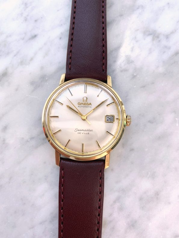 Yellow Gold Plated Omega Seamaster De Ville Automatic Vintage Date