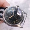 Vintage Octo Silvana Military Watch black dial Service Watch German Military