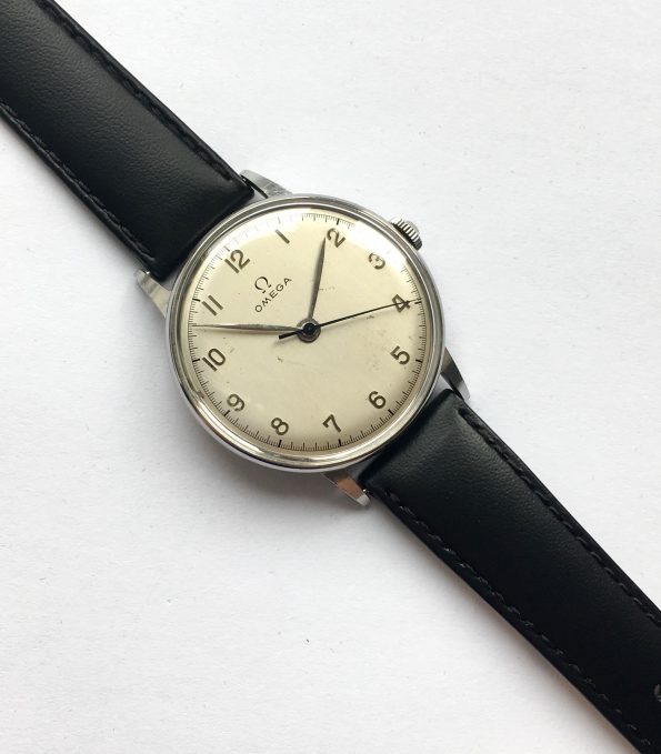 Tolle 1944 Omega Vintage Oversize Jumbo 37mm weisses 30t2