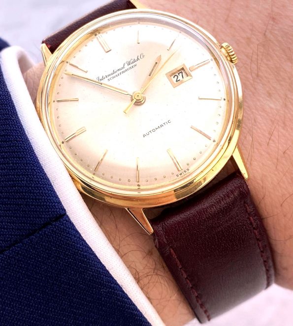 Vintage IWC Solid Gold 18ct Automatic Date 35mm