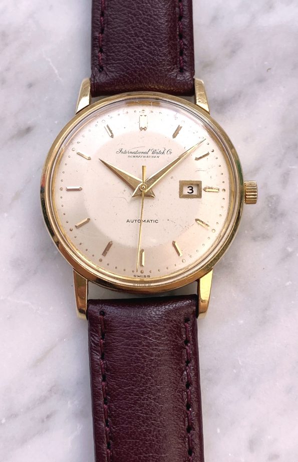 IWC Solid Gold Pie Pan Dial Vintage Automatic