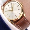Serviced Omega Solid Gold Handwinding Vintage 36mm Silver Dial 2624