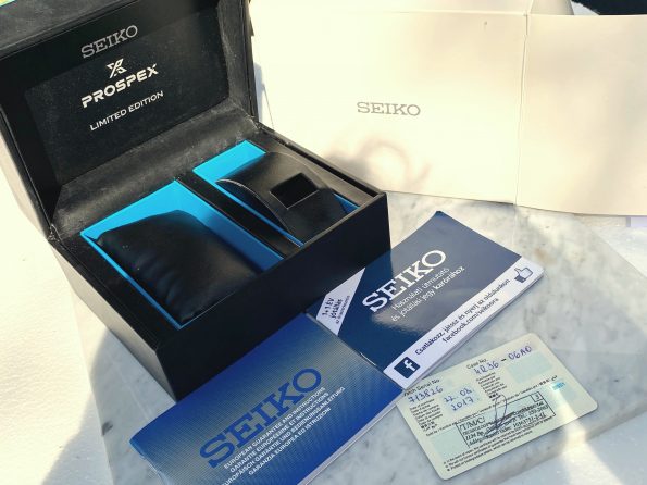 Seiko SRPB11 Prospex Turtle Blue Diver 200M Limited Edition Automatik Full Set 4R3606A0