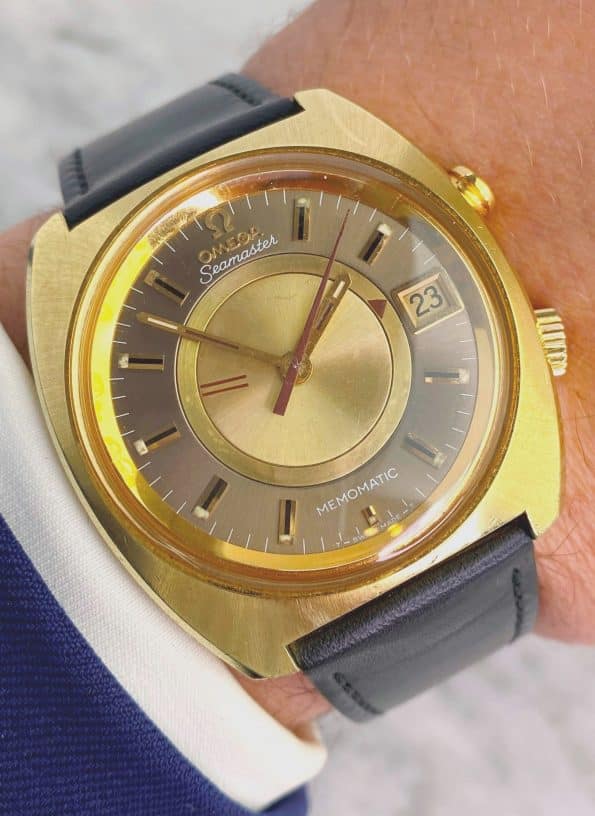 Omega Seamaster Vintage Memomatic Top Condition Like New 166.072 Wrist Alarm