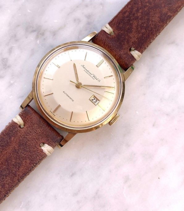 Wonderful IWC Solid Gold Pie Pan Dial Vintage Automatic