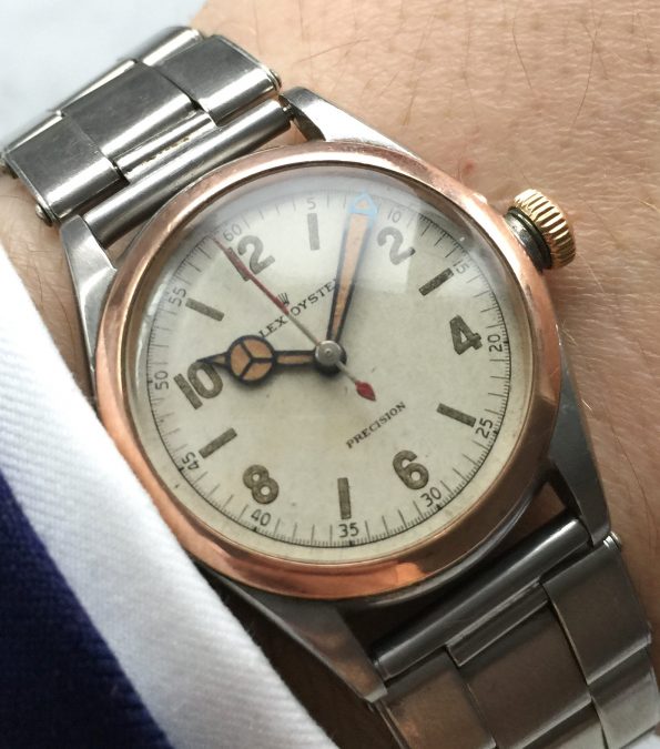 Rolex Oyster Damen Precision Lady from 1957 with Rolex Strap