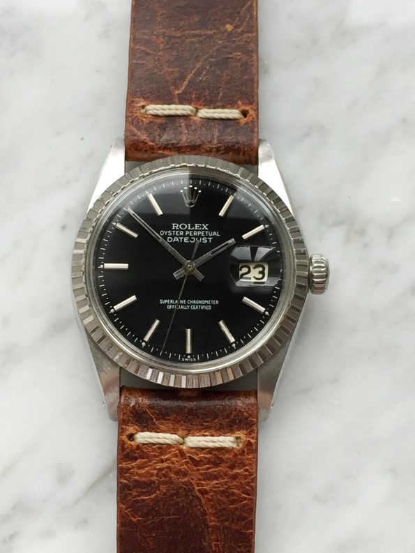 Sporty Rolex Datejust Automatic with refurbished black dial