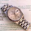 Rolex Day Date Solid White Gold Diamond Dial Ref 18239 Original Papers
