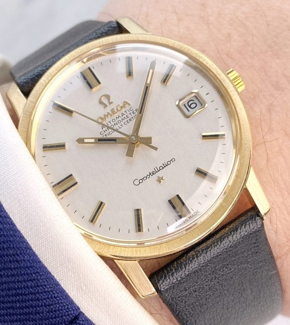 Omega Constellation Solid Gold Serviced at Omega for 1300 Euro Automatic Vintage 168018
