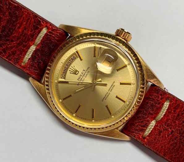 18k Yellow Gold Rolex DayDate President Stepped Sigma Dial