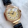 Vintage Rolex Lady Art Deco 9ct Solid ROSE Gold Hinged Lugs
