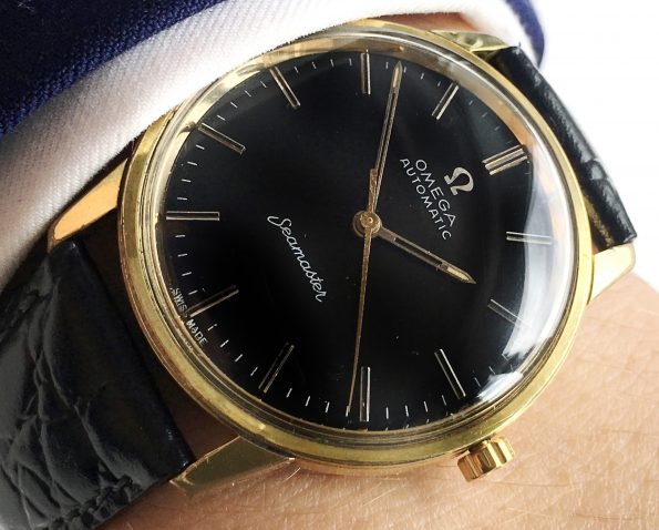 Serviced Omega Seamaster Automatic black dial Vintage