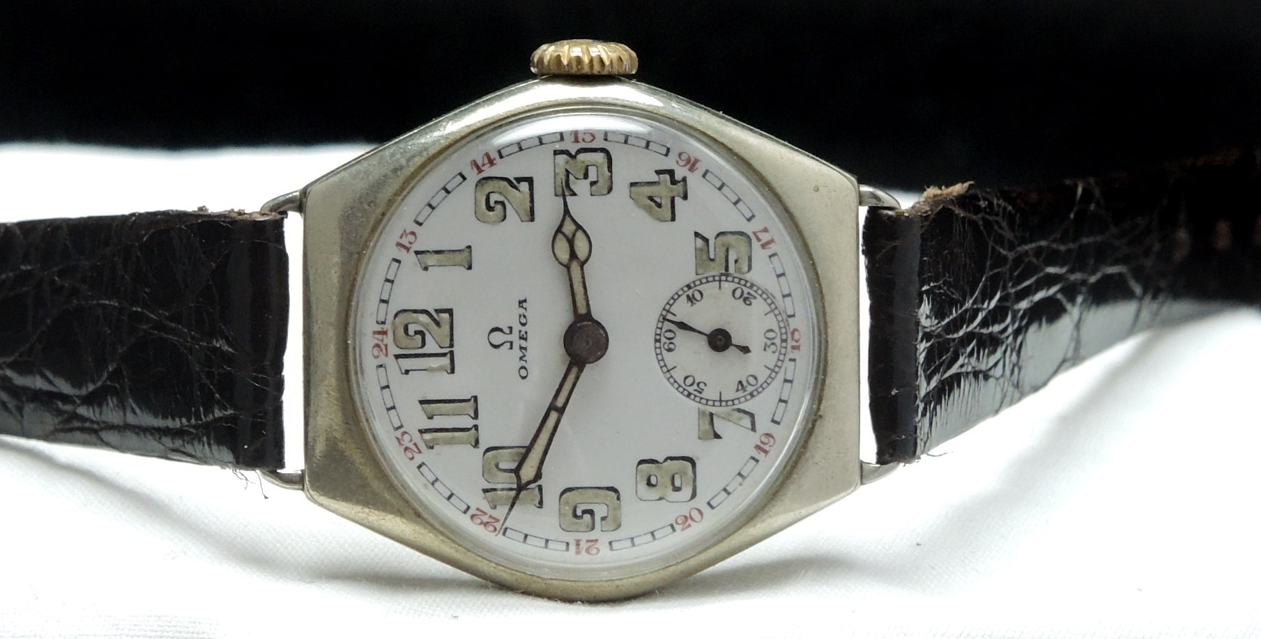 Serviced Omega from the first world war with enamel dial | Vintage ...