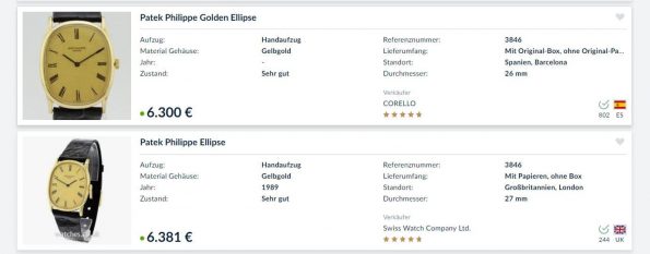 Beautiful Patek Philippe Ellipse Solid Gold ref 3846