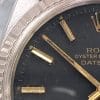 Servicierte Rolex Datejust Automatic UNRESTORED BLACK GILT dial Vintage